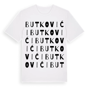 Butkovići ordlek t-shirt – ekologisk bomull t-shirt från Pinshirt