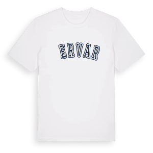 Červar college t-shirt – ekologisk bomull t-shirt från Pinshirt