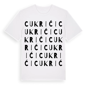 Cukrići ordlek t-shirt – ekologisk bomull t-shirt från Pinshirt