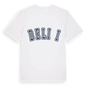 Delići college t-shirt – ekologisk bomull t-shirt från Pinshirt