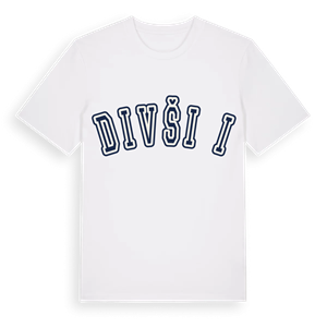 Divšići college t-shirt – ekologisk bomull t-shirt från Pinshirt