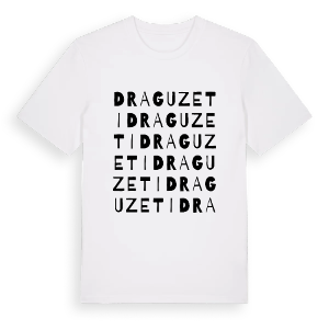 Draguzeti ordlek t-shirt – ekologisk bomull t-shirt från Pinshirt