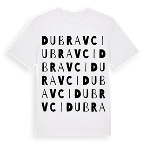 Dubravci ordlek t-shirt – ekologisk bomull t-shirt från Pinshirt