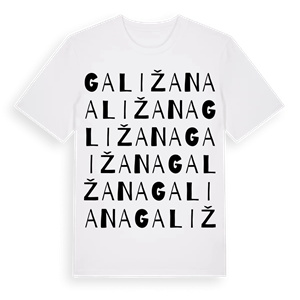 Galižana ordlek t-shirt – ekologisk bomull t-shirt från Pinshirt