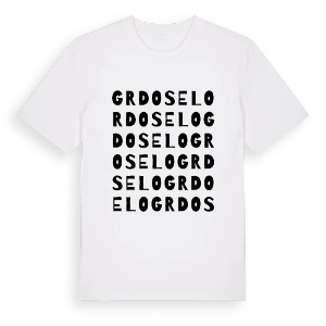 Grdoselo ordlek t-shirt – ekologisk bomull t-shirt från Pinshirt