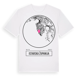 Istarska županija t-shirt – ekologisk bomull t-shirt från Pinshirt
