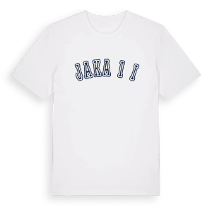 Jakačići college t-shirt – ekologisk bomull t-shirt från Pinshirt