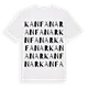 Kanfanar ordlek t-shirt
