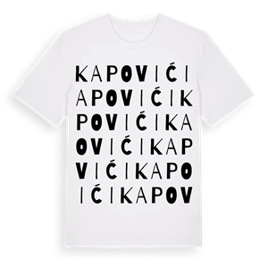Kapovići ordlek t-shirt – ekologisk bomull t-shirt från Pinshirt