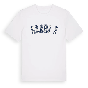 Klarići college t-shirt – ekologisk bomull t-shirt från Pinshirt