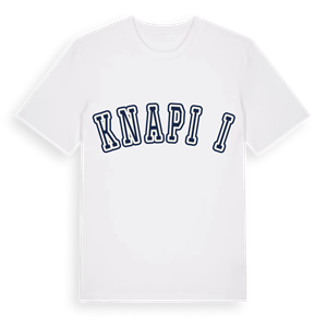 Knapići college t-shirt – ekologisk bomull t-shirt från Pinshirt