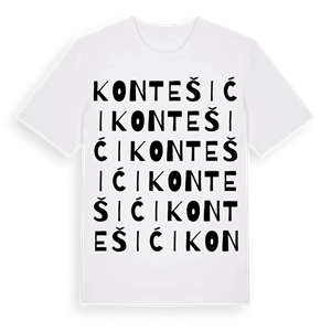 Kontešići ordlek t-shirt – ekologisk bomull t-shirt från Pinshirt