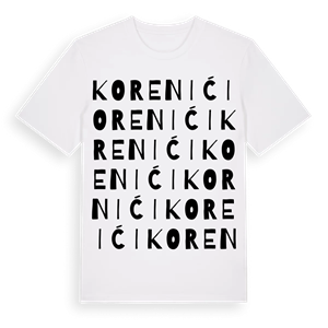 Korenići ordlek t-shirt – ekologisk bomull t-shirt från Pinshirt