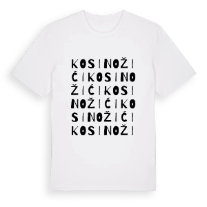 Kosinožići ordlek t-shirt – ekologisk bomull t-shirt från Pinshirt