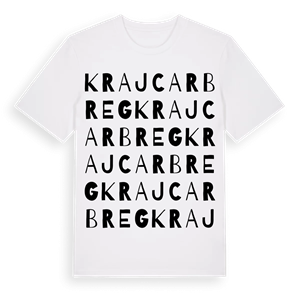 Krajcar Breg ordlek t-shirt – ekologisk bomull t-shirt från Pinshirt