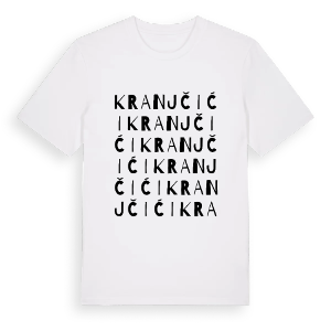 Kranjčići ordlek t-shirt – ekologisk bomull t-shirt från Pinshirt