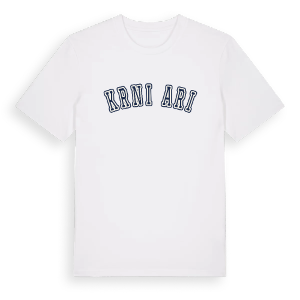 Krničari college t-shirt – ekologisk bomull t-shirt från Pinshirt