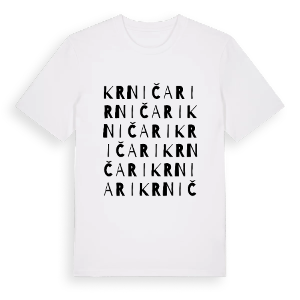 Krničari ordlek t-shirt – ekologisk bomull t-shirt från Pinshirt