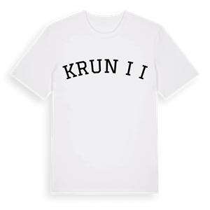 Krunčići böjd t-shirt – ekologisk bomull t-shirt från Pinshirt