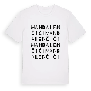 Mandalenčići ordlek t-shirt – ekologisk bomull t-shirt från Pinshirt