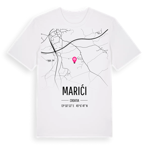 Marići karta t-shirt – ekologisk bomull t-shirt från Pinshirt