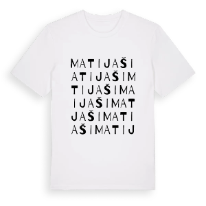 Matijaši ordlek t-shirt – ekologisk bomull t-shirt från Pinshirt