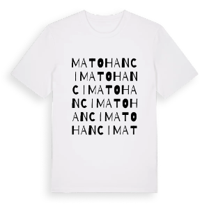 Matohanci ordlek t-shirt – ekologisk bomull t-shirt från Pinshirt