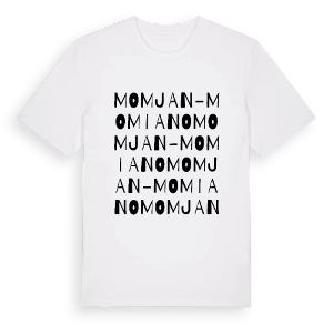Momjan - Momiano ordlek t-shirt – ekologisk bomull t-shirt från Pinshirt
