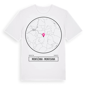 Montižana - Montisana t-shirt – ekologisk bomull t-shirt från Pinshirt