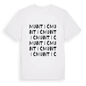 Muntić ordlek t-shirt – ekologisk bomull t-shirt från Pinshirt