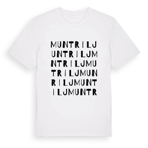 Muntrilj ordlek t-shirt – ekologisk bomull t-shirt från Pinshirt