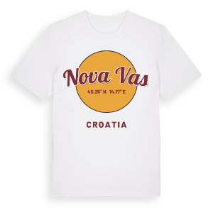 Nova Vas cirkel t-shirt – ekologisk bomull t-shirt från Pinshirt