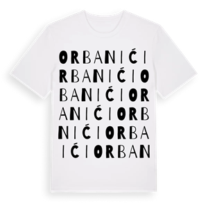 Orbanići ordlek t-shirt – ekologisk bomull t-shirt från Pinshirt