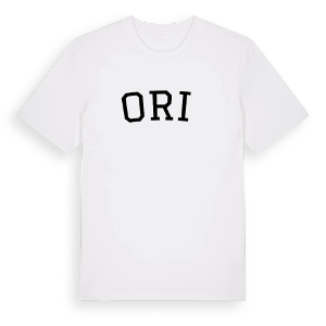 Orić böjd t-shirt – ekologisk bomull t-shirt från Pinshirt
