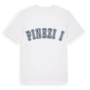 Pinezići college t-shirt – ekologisk bomull t-shirt från Pinshirt