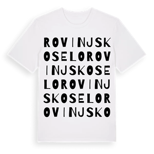 Rovinjsko Selo ordlek t-shirt – ekologisk bomull t-shirt från Pinshirt