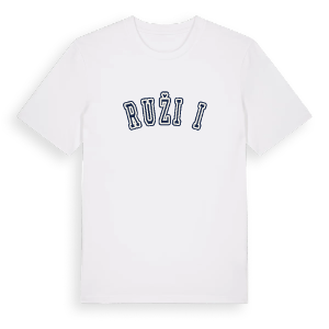 Ružići college t-shirt – ekologisk bomull t-shirt från Pinshirt