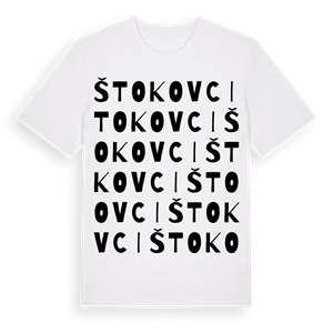 Štokovci ordlek t-shirt – ekologisk bomull t-shirt från Pinshirt