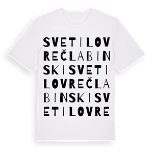 Sveti Lovreč Labinski ordlek t-shirt – ekologisk bomull t-shirt från Pinshirt