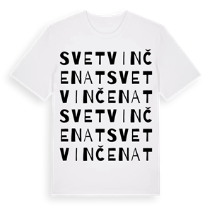 Svetvinčenat ordlek t-shirt – ekologisk bomull t-shirt från Pinshirt