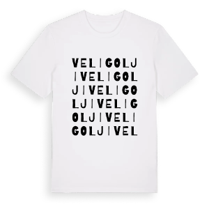 Veli Golji ordlek t-shirt – ekologisk bomull t-shirt från Pinshirt