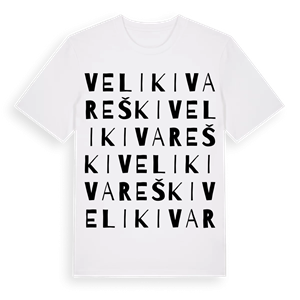 Veliki Vareški ordlek t-shirt – ekologisk bomull t-shirt från Pinshirt