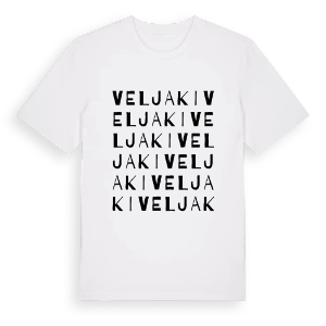 Veljaki ordlek t-shirt – ekologisk bomull t-shirt från Pinshirt
