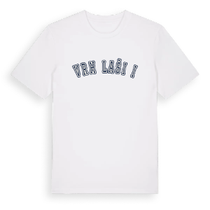 Vrh Lašići college t-shirt – ekologisk bomull t-shirt från Pinshirt