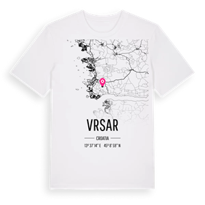 Vrsar karta t-shirt – ekologisk bomull t-shirt från Pinshirt