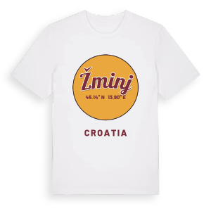Žminj cirkel t-shirt – ekologisk bomull t-shirt från Pinshirt