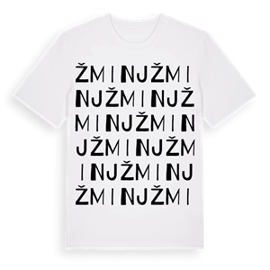 Žminj ordlek t-shirt – ekologisk bomull t-shirt från Pinshirt