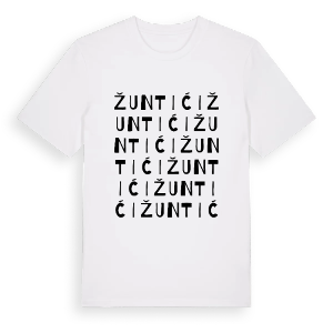 Žuntići ordlek t-shirt – ekologisk bomull t-shirt från Pinshirt