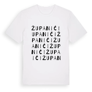 Županići ordlek t-shirt – ekologisk bomull t-shirt från Pinshirt
