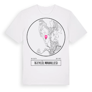 16 Eylül Mahallesi t-shirt – ekologisk bomull t-shirt från Pinshirt